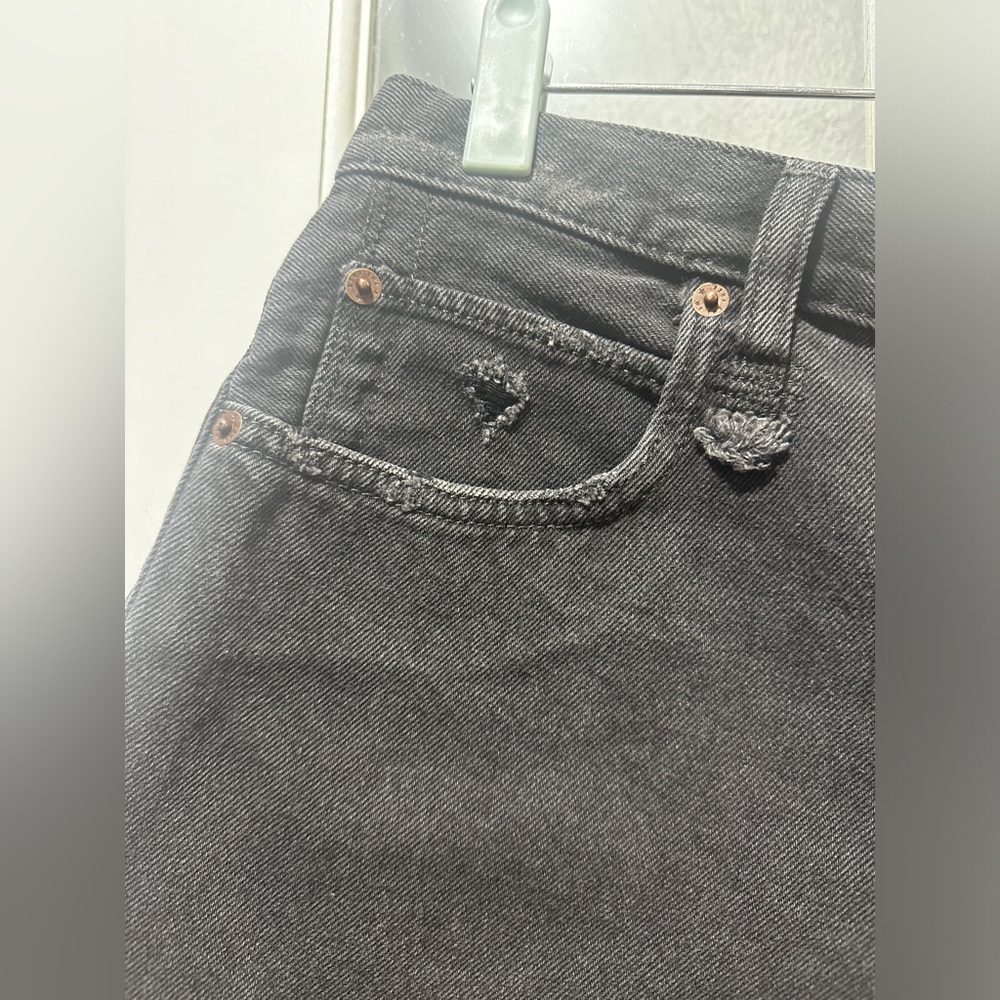 NWT Free People Washed Black Distressed Shorts. - Picture 8 of 16
